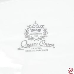 Блюдо овальное Queen's Crown ARISTOKRAT Лист Бежевый 21 см