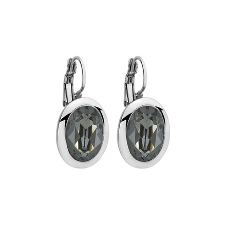 Серьги Qudo Tivola Silver Night 303126 BW/S