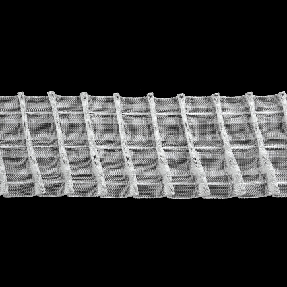 Шторная лента Oz-Is арт. 4435МP для мансардных окон, левосторонняя, коэф сборки 1:2, цвет прозрачный (ширина 80 mm)