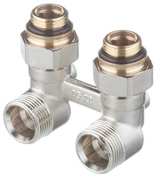 Узел нижнего подключения Rehau 1/2 - 3/4 угловой (арт. 12407373001)