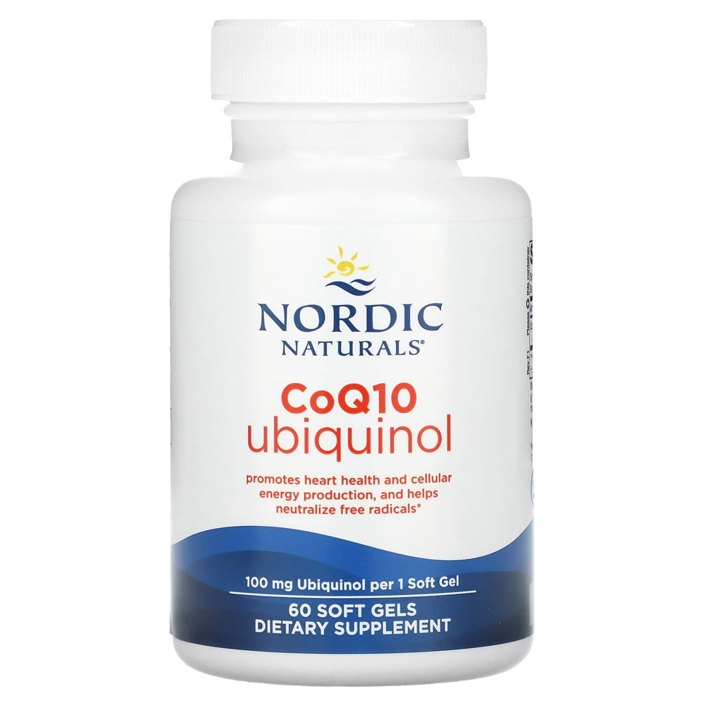 Nordic Naturals, CoQ10 убихинол, 100 мг, 60 мягких таблеток