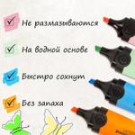 набор текстовыделителей 12 ЦВЕТОВ на подставке BRAUBERG "DELTA" линия 1-5 мм (2 штуки в упаковке)