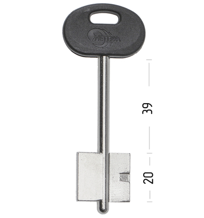 Заготовка сувальдного ключа 10711 MET6DP