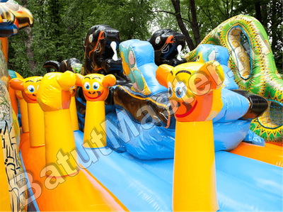 Коммерческий надувной батут "Нильский крокодил"