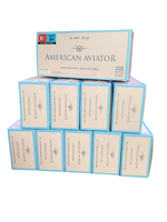 Гильзы для сигарет "American Aviator" Super Slim XL 24мм White 10х210шт (Комплект)