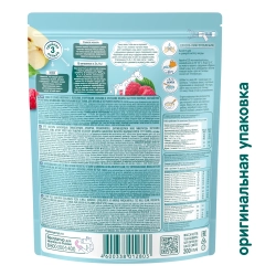 Каша Фрутоняня молочная с яблоком, кукурузными хлопьями и кусочками малины, 200 г, с 12 месяцев