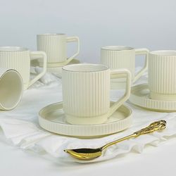 Lenardi 155-001 Кофейный набор 12пр. 120мл в под.уп.(х8)Фарфор