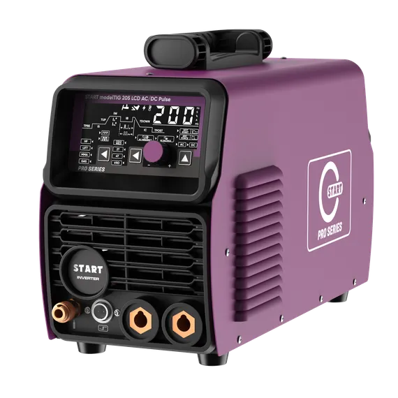 OSA START modelTIG 205 LCD AC/DC TIG PULSE Установка аргонодуговой сварки 3W205APL — полупрофессиональный аргонодуговой сварочный аппарат tig для монтажников, 205 А