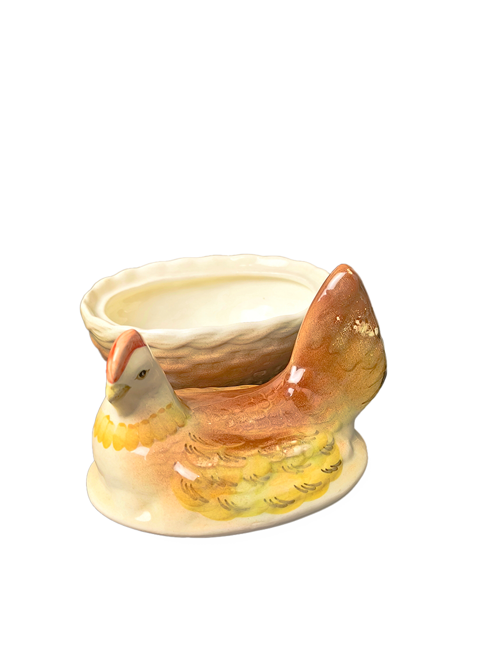 Фаянсовая масленка "Курочка" (ЗиК "Конаково")