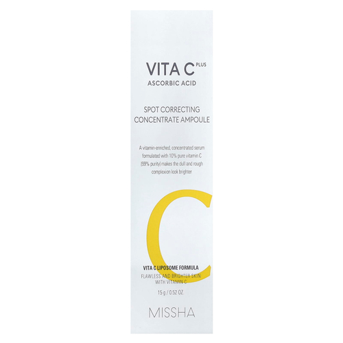 Missha, Vita C Plus, концентрат для коррекции пятен, ампула, 15 г (0,52 унции)