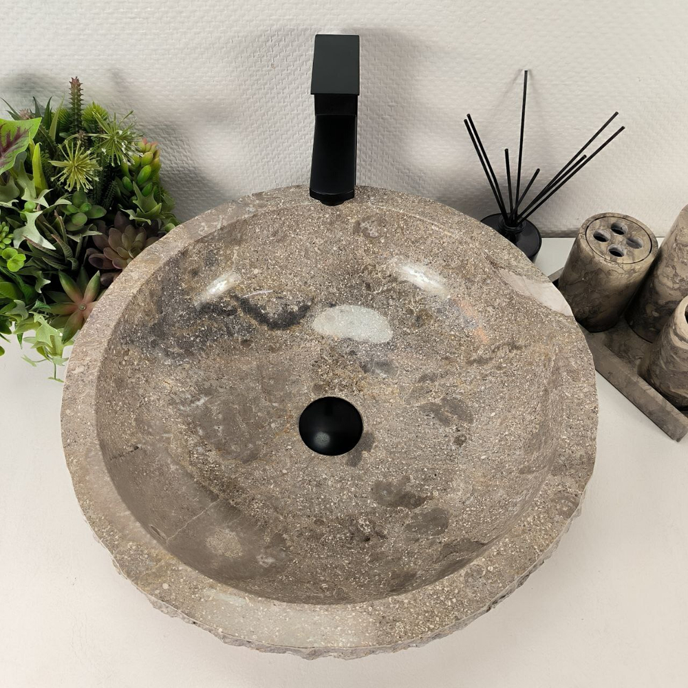 Раковина из мрамора Erozy Grey EM-64532 46*46*15 0186