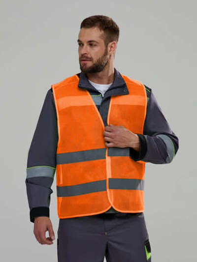 Жилет сигнальный PROFLINE Base (тк.Полиэфир,60), оранжевый