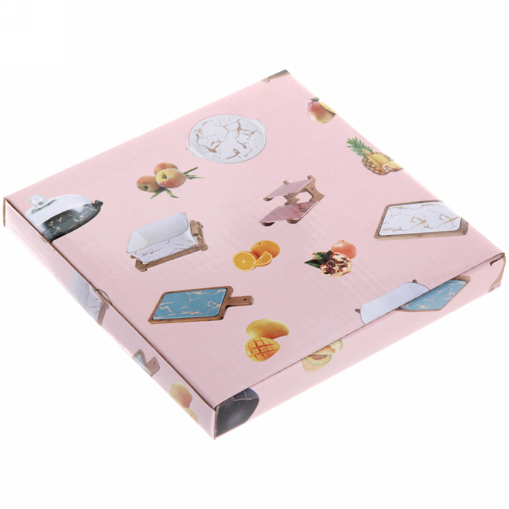 Тарелка керамическая «Райский сад» 15*15*2см, белая