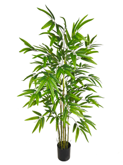 Искусственное растение Бамбук 120см в техническом кашпо