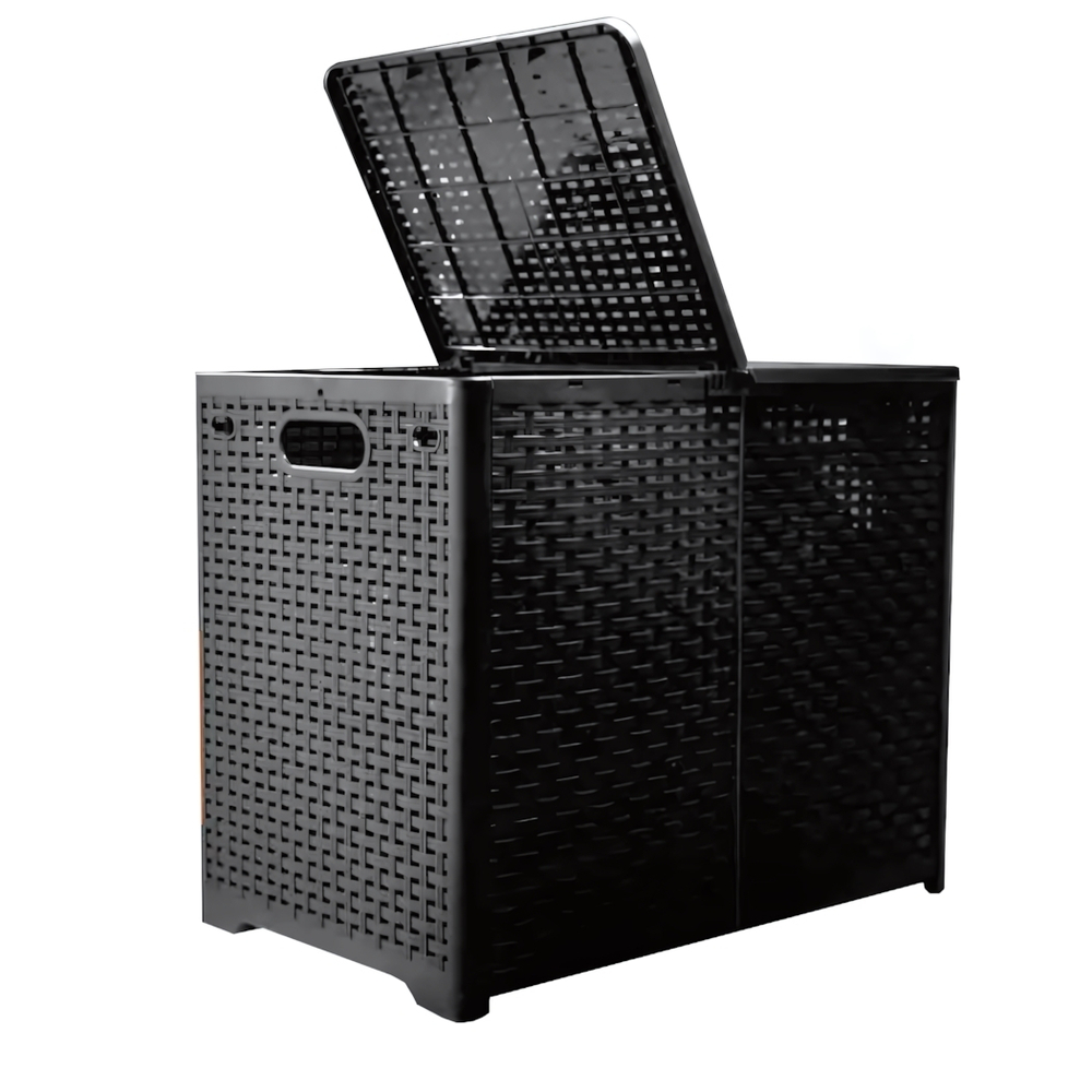 Корзина складная для хранения FOLDI DUAL (80л.) цвет графитовый