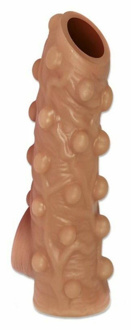 Насадка на пенис KOKOS Nude Sleeve L, открытая головка, 14 см