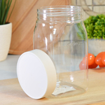 Емкость для сыпучих продуктов 1л "Lentils", светло-бежевый