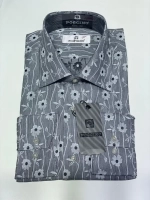 Рубашка с длинным рукавом приталенная