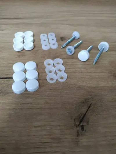 Декоративный колпачок для самореза белый 10 штук