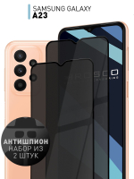 Набор стекол антишпион ROSCO для Samsung Galaxy A23 оптом (арт. SS-A23-FSP-GLASS-SPY-SET2)