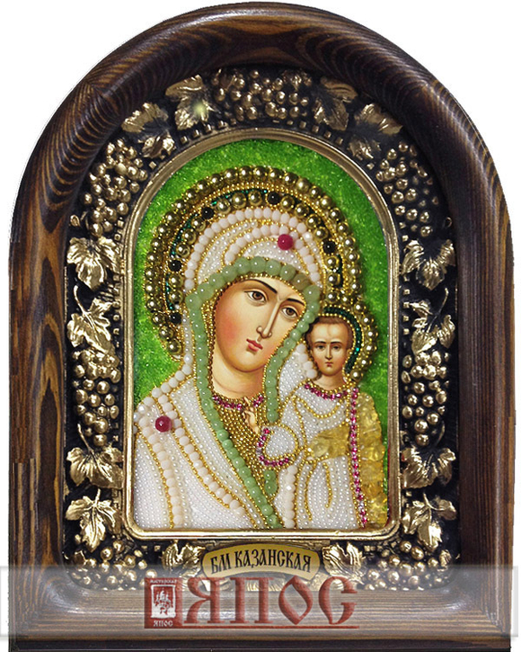 Икона Пресвятая Богородица Казанская бисер