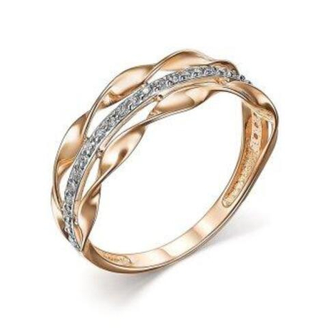 Кольцо из золота с фианитами