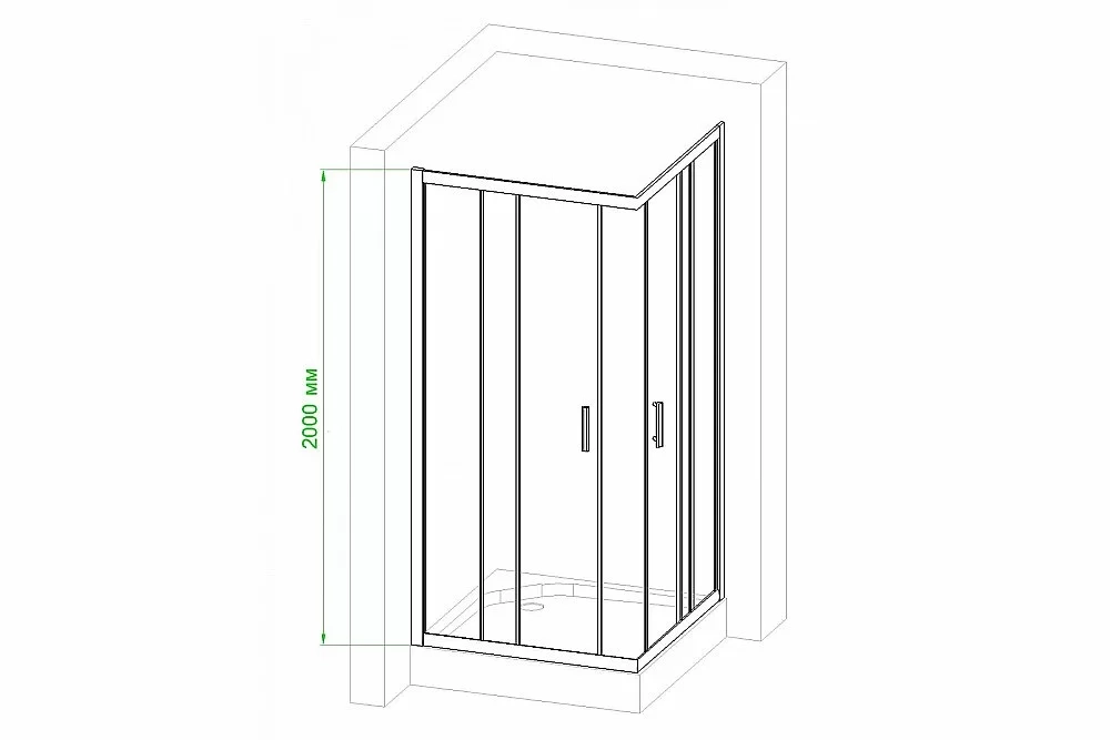 Душевой уголок Royal Bath RB12110HPD-T 110х120 прозрачный
