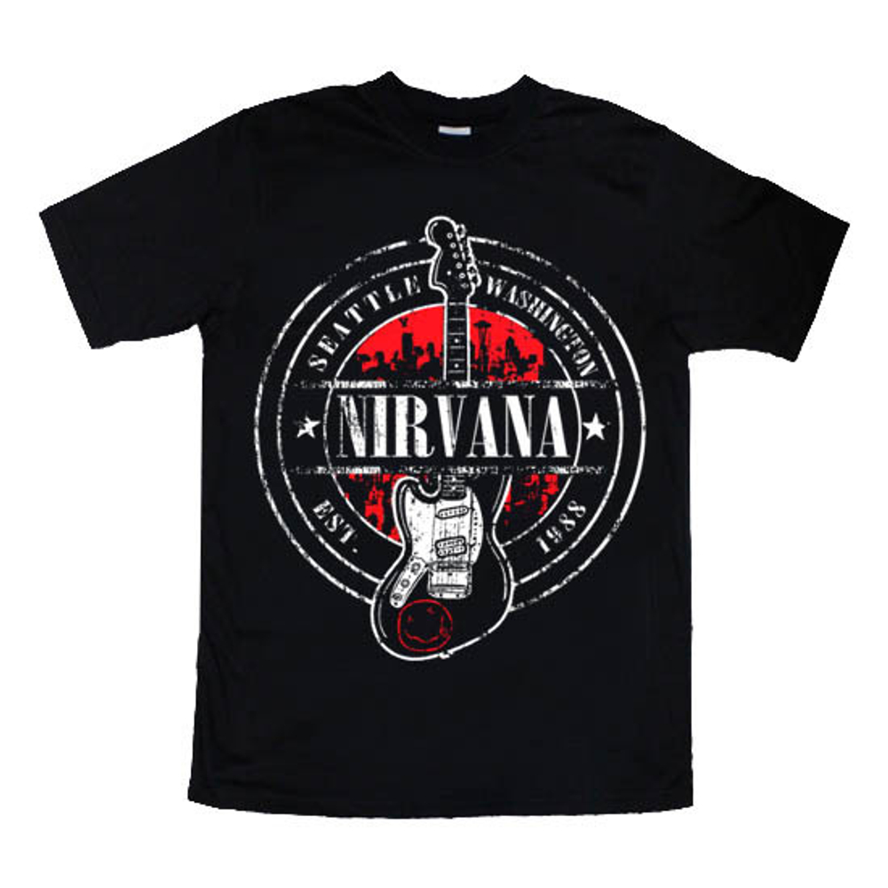 Футболка Nirvana гитара