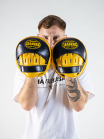 Лапы тренерские LEADERS BIG-AIR BUMBLEBEE (ONE, кожа, черный/желтый)