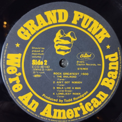 Винтажная виниловая пластинка LP Grand Funk We are An American Band (Japan 1979) (Obi) Walk Like A Man
