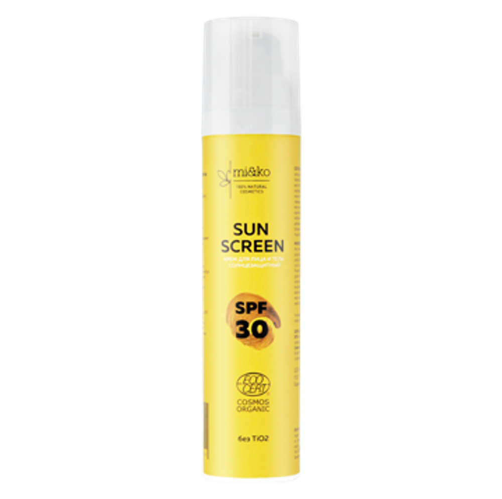 Крем для лица и тела Mi&Ko солнцезащитный Sun Screen SPF30 100 мл