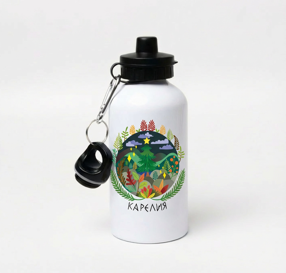 Металлическая бутылка «Карелия», 400 мл
