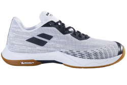 Мужские кроссовки для бадминтона/сквоша Babolat Shadow Spirit 2 - white/black