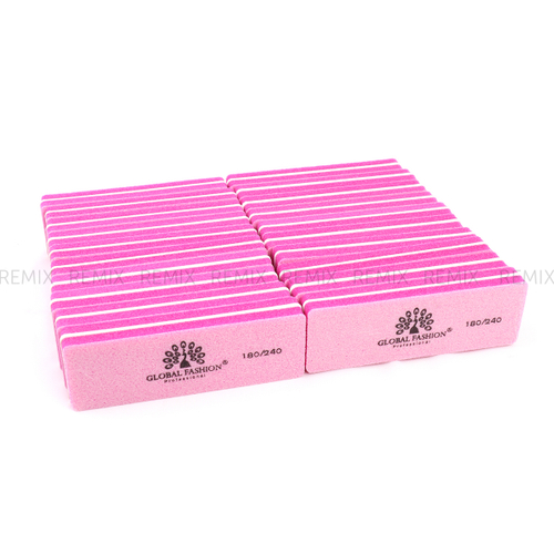 Баф для шлифовки ногтей Global Fashion 180/240