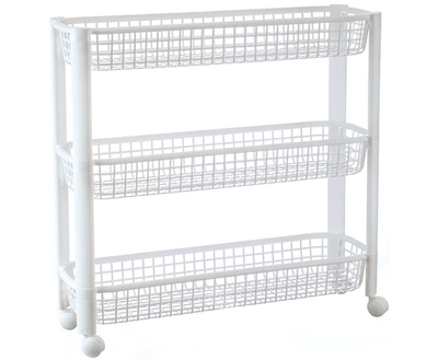 Полка узкая на колёсах (3 секции)