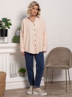 Рубашка Загадочная девушка (бежевая) Б15169-4М LT Collection