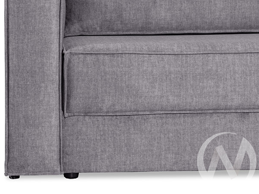 Диван прямой Эдельвейс (БД) SQUARE 23 (велюр светло-серый)