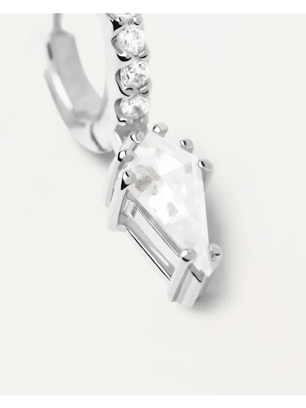 Одиночная серьга Manila Серебро 925 пробы покрытое родием