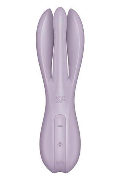 Сиреневый клиторальный вибромассажер Threesome 2