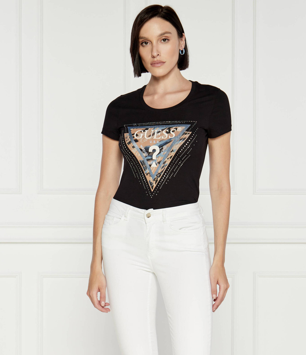 Футболка SS CN LEO GUESS - черный(W4YI15 J1314)