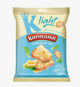 Кириешки Light сухарики со вкусом сливочного сыра 80 гр