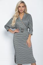 Платье Фокси (черно-бежевое) П11249 LT Collection