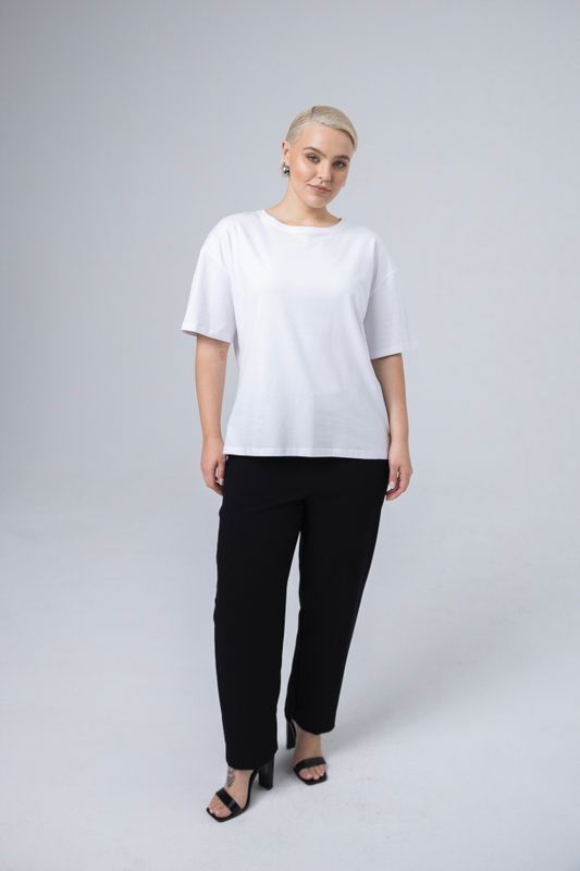 Футболка с круглым вырезом, белый