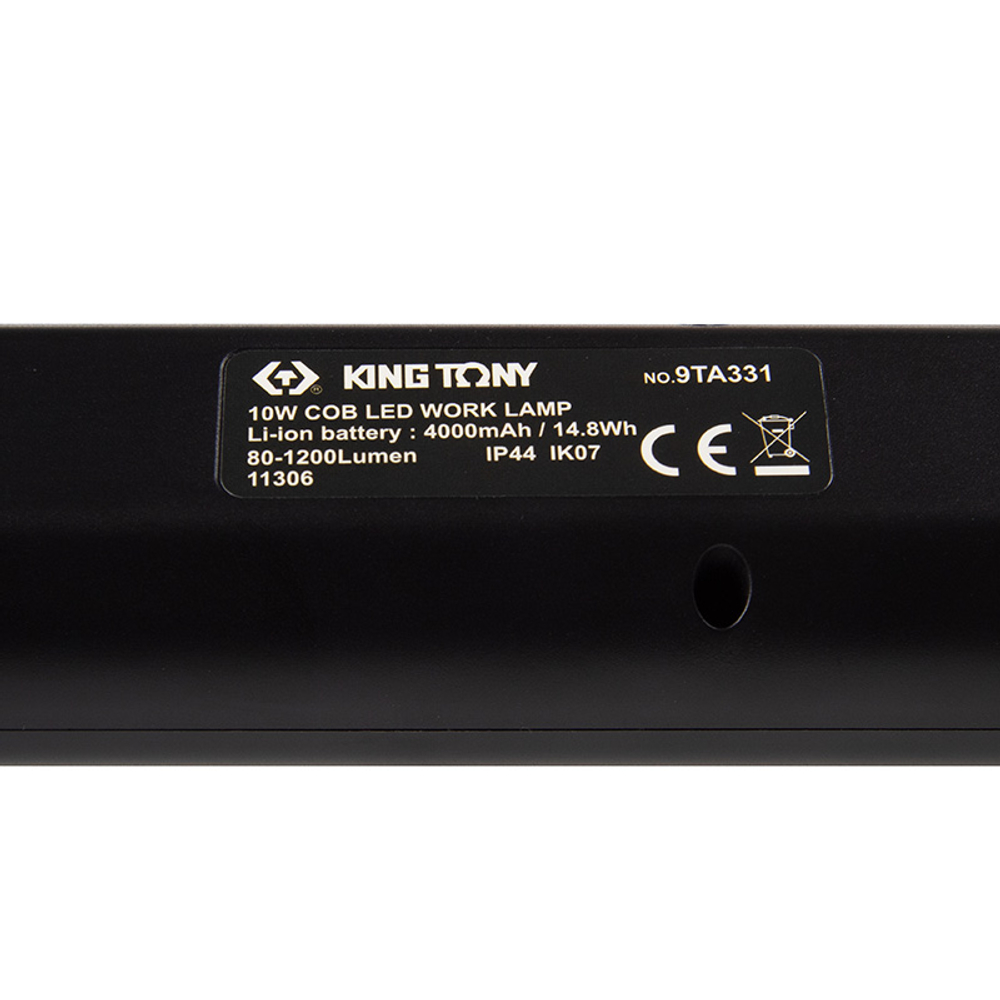 KING TONY (9TA331) Фонарь светодиодный, под капот автомобиля, магнит, 1 элемент, Li-Ion, 3,7 В