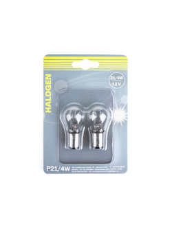 Лампа P21/4W 12V 21/4W BAZ15D блистер-2шт GANZ GIP06097