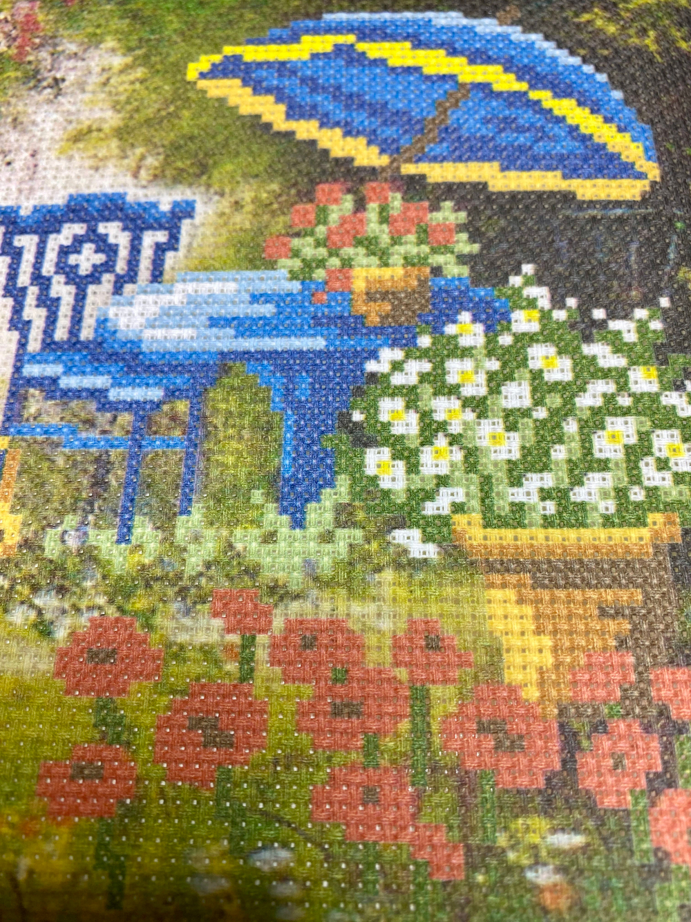 Набор для вышивания с деревянной рамкой (мулине 100% хлопок ) 15х20 см Германия