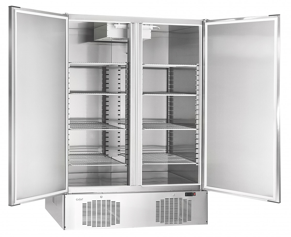 Шкаф холодильный среднетемпературный ШХс-1,4-03 нерж. (нижний агрегат)