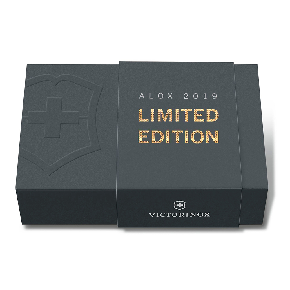 Нож Victorinox Alox Pioneer, 93 мм, 8 функций, золотистый (подар. упаковка)