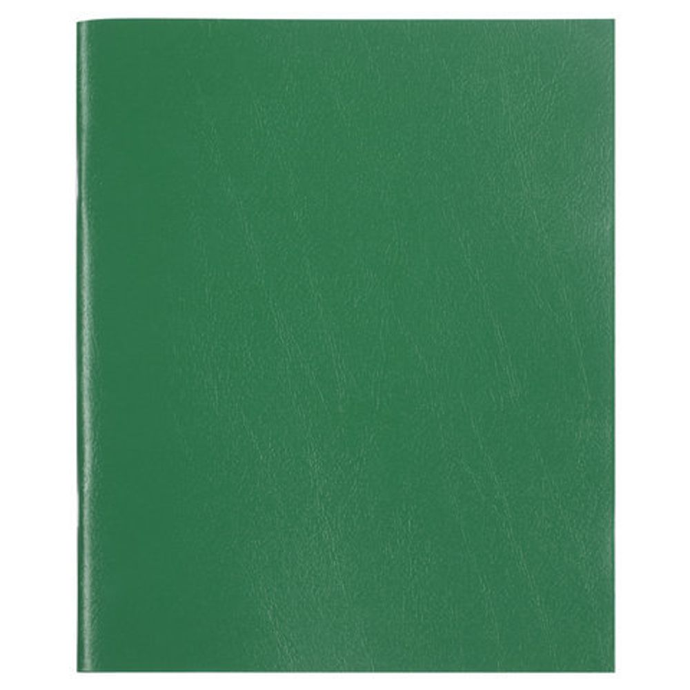 Тетрадь бумвинил, А5, 48 л., скоба, офсет №1, клетка, с полями, STAFF, ЗЕЛЕНЫЙ, 403413