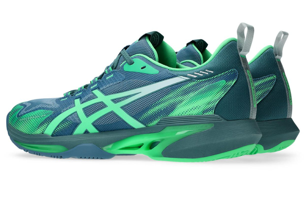 Мужские кроссовки для Падел Asics Sonicsmash FF - saba blue/vital green